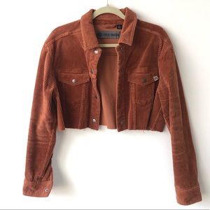 Cropped Harley Davidson Corduroy Jacket